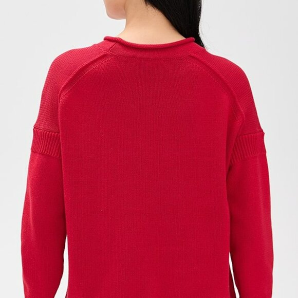 Alex Mill Vibrant Red Crew Neck Sweater - Picture 3 of 8